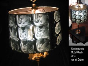 Knochenlampe Upcycling Lampe von Iris Greiner