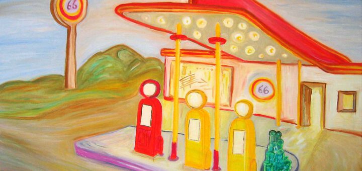 Tankstelle Route 66 Gas station painting